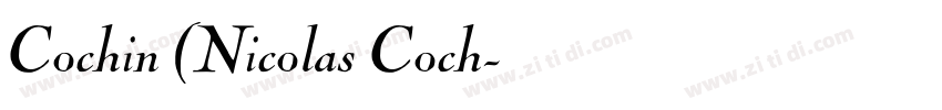 Cochin (Nicolas Coch字体转换